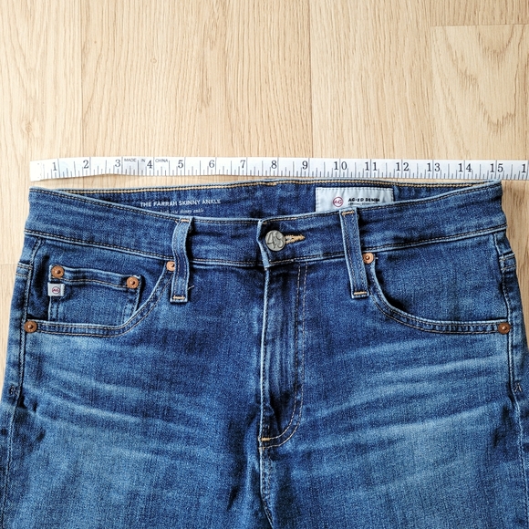 AG Adriano Goldschmied | The Farrah High Rise Skinny Ankle Raw Hem Jean - 29R - Picture 12 of 16